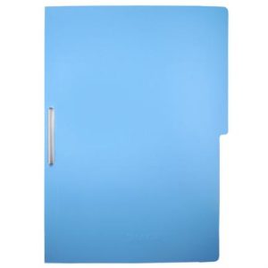 carpeta pressboard kyma c/broche 8cm tamaño oficio azul claro paquete c/3