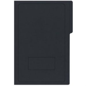 carpeta pressboard kyma c/broche 8cm tamaño oficio negro paquete c/3