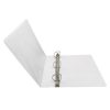 carpeta panorámica kyma de vinil tamaño carta 2" aro en "d" blanca