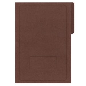 carpeta pressboard kyma c/broche 8cm tamaño oficio marrón paquete c/3