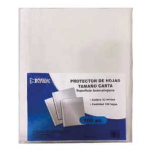 protector de hojas kyma grueso 50 micrones tamaño carta c/100