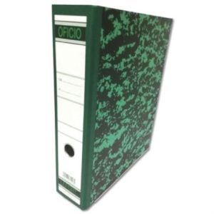 registrador kyma tamaño oficio color verde jaspeado