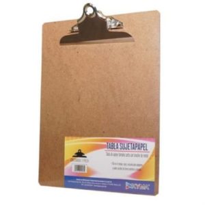 tabla agarrapapel kyma de madera (macocel) tamaño carta con broche mariposa