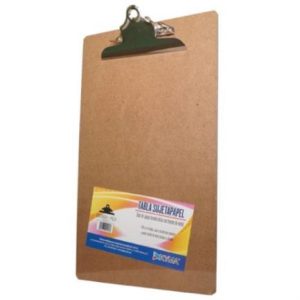 tabla agarrapapel kyma de madera (macocel) tamaño oficio con broche mariposa