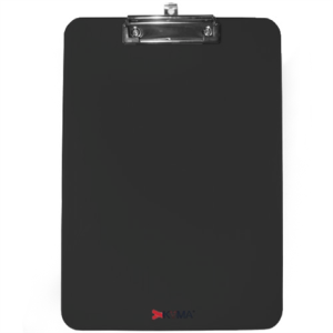 tabla agarrapapel kyma acrílico tamaño carta con broche tipo clip color negro
