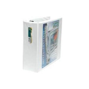 carpeta kinera vinil aro "o" 3" color blanco c/8 piezas