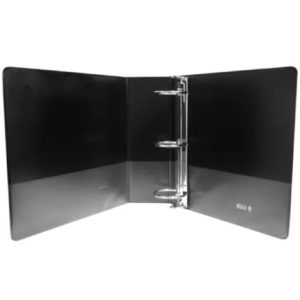carpeta kinera vinil aro "o" 3" color negro c/8