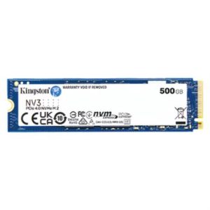 unidad de estado sólido ssd kingston snv3s nvme 500gb pci express 4.0 m.2