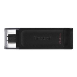 memoria usb kingston datatraveler 70 64gb usb c color negro