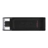 memoria usb kingston datatraveler 70 128gb usb c color negro