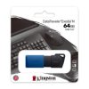 memoria usb kingston datatraveler exodia m 64gb usb 3.2 gen1 color negro azul