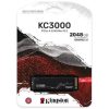 unidad de estado sólido kingston kc3000 pcie 4.0 nvme m.2 ssd 2048gb color negro