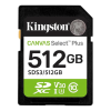 memoria flash kingston canvas select plus 512gb sd uhs i clase 10