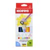 colores triangulares kores 3mm estuche c/12
