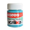 pintura acrilica kores 20 ml turquesa c/12 botes