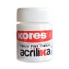 pintura acrilica kores 20 ml blanco c/12 botes