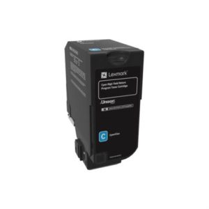 tóner lexmark cs725de alto rendimiento 12mil páginas color cian