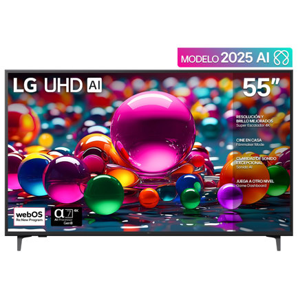 televisor lg 55" uhd ai ua75 4k smart tv 2025 televisor lg 55" uhd ai ua75 4k smart tv 2025