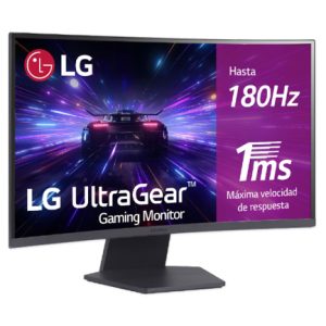 monitor lg ultragear 27 " qhd 2560 x 1440 va display curvo 180hz 1ms gtg amd freesync