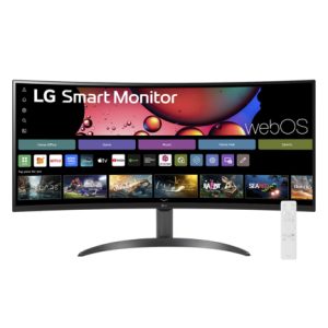 monitor lg smart curvo va 34" wqhd 3440x1440 con webos