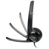 diadema logitech h390 micrófono usb color negro