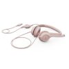 audífonos logitech usb h390 para computadora con audio dígital mejorado control en cable color rosa