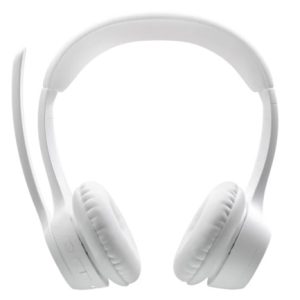 diadema logitech zone vibe 300 inalambrica con microfono color blanco