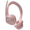 diadema logitech zone vibe 300 inalambrica con microfono color rosa