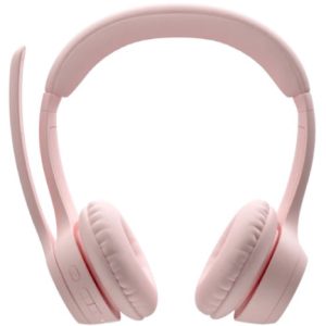 diadema logitech zone vibe 300 inalambrica con microfono color rosa