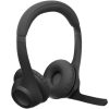 diadema logitech zone vibe 300 inalámbrica con microfono color negro