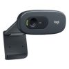 cámara web logitech c270 hd 720p plug play micrófono integrado color negro