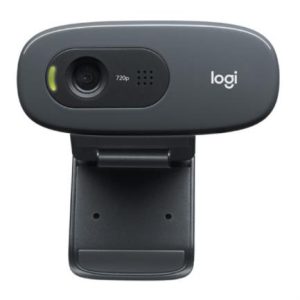 cámara web logitech c270 hd 720p plug play micrófono integrado color negro