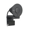 cámara web logitech brio 300 1080p usb c con corrección iluminación automática micrófono color grafito