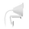 cámara web logitech brio 300 1080p usb c con corrección iluminación automática micrófono color blanco crudo