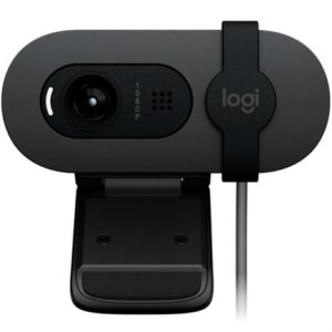 cámara web logitech brio 100 rtl full hd 1080p micrófono integrado conectividad usb color grafito