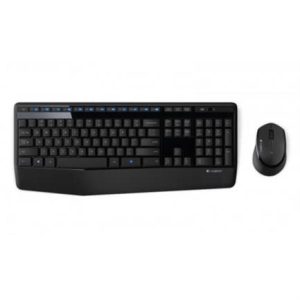 teclado y mouse logitech mk345 inalámbrico 1000 dpi usb color negro
