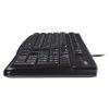 teclado y mouse logitech mk120 alámbrico usb color negro