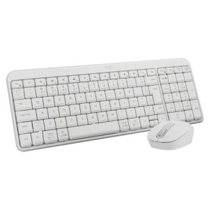 teclado y mouse logitech mk250 combo bluetooth blanco