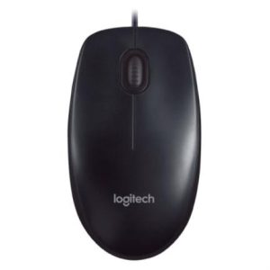 mouse logitech m90 alámbrico usb 1000 dpi color negro
