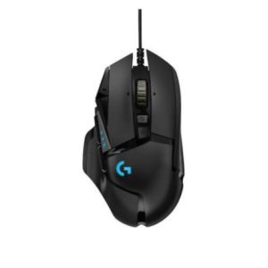 mouse logitech(d90) g502 gaming hero alámbrico alto rendimiento color negro