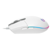 mouse logitech g203 lightsync gaming 8000 dpi rgb color blanco