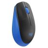 mouse logitech m190 full size inalámbrico 1000 dpi usb color azul