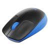 mouse logitech m190 full size inalámbrico 1000 dpi usb color azul