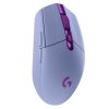 mouse logitech g305 lightspeed gaming inalámbrico sensor hero 6 botones color lila
