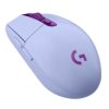 mouse logitech g305 lightspeed gaming inalámbrico sensor hero 6 botones color lila