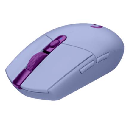 mouse logitech g305 lightspeed gaming inalámbrico sensor hero 6 botones color lila mouse logitech g305 lightspeed gaming inalámbrico sensor hero 6 botones color lila