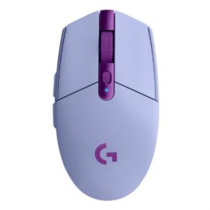 mouse logitech g305 lightspeed gaming inalámbrico sensor hero 6 botones color lila