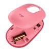 mouse logitech pop inalámbrico emoji personalizable color rosa coral