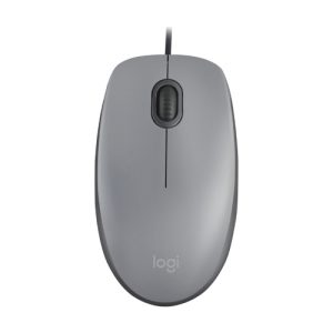 mouse logitech alambrico m110 silent gray
