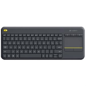 teclado logitech k400 plus inalámbrico c/touchpad color negro